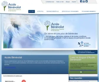 Accesbenevolat.org(Action bénévole Montréal) Screenshot