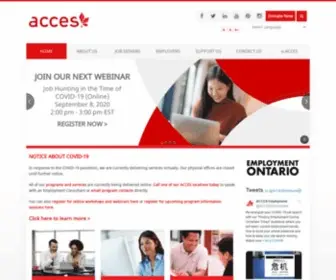 Accesemployment.ca(ACCES Employment) Screenshot