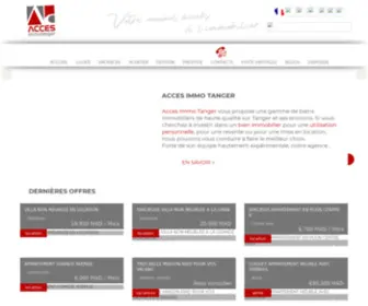 Accesimmotanger.com(Agence Immobilière à Tanger) Screenshot