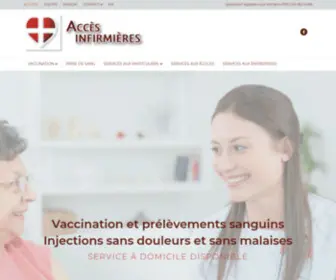 Accesinfirmiere.com(Accès Infirmières) Screenshot