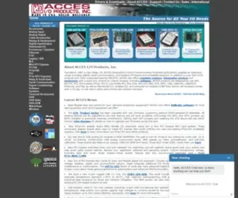Accesio.com(ACCES I/O Products) Screenshot