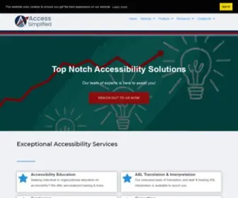 Access-Simplified.com(Accessibility ASL Services and Consulting) Screenshot