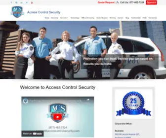 Accesscontrolsecurity.com(Security Guard Patrol Services Company) Screenshot