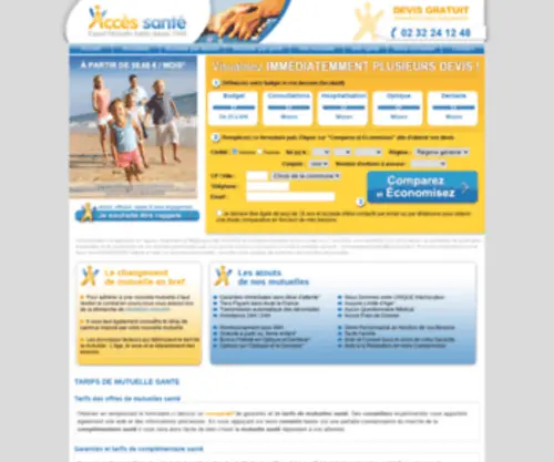 Accessante.fr(Comparateur mutuelle santé) Screenshot