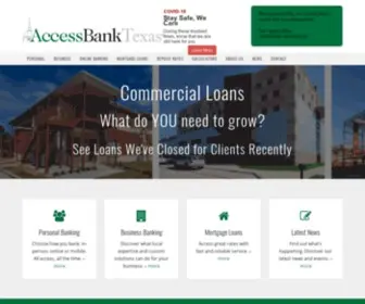 Accessbanktx.com(AccessBank Texas) Screenshot