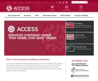 Accesscommunity.org(Assisting, improving, and empowering our community) Screenshot
