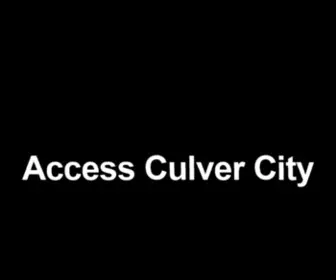 Accessculvercity.com(Access Culver City) Screenshot