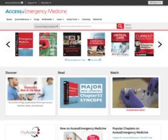 Accessemergencymedicine.com(AccessEmergency Medicine from McGraw) Screenshot