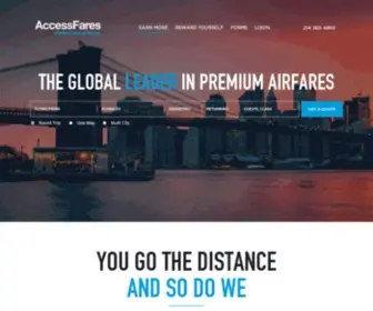 Accessfares.com(Business class airfares) Screenshot