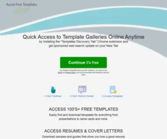 Accessfreetemplates.com(Access Free Templates) Screenshot