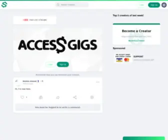 Accessgigs.com(You can make money with AccessGigs. AccessGigs) Screenshot
