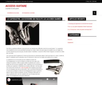 Accessguitar.com(Access Guitare) Screenshot