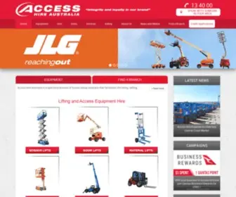 Accesshire.net(EQUIPMENT FIND A BRANCH Access Hire Australia) Screenshot