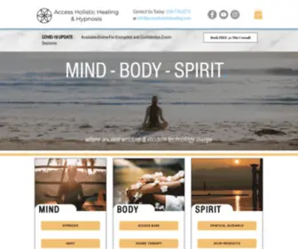 Accessholistichealing.com(Hypnosis) Screenshot