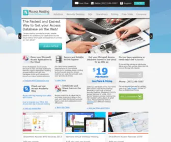 Accesshosters.com(Hosting Services for SharePoint 2013 and Microsoft Access 2013) Screenshot