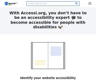 Accessi.org(Website Accessibility Testing) Screenshot