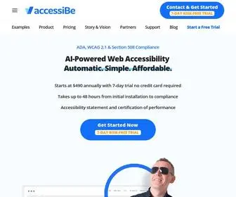 Accessibe.com(Web Accessibility Solution for ADA Compliance & WCAG) Screenshot