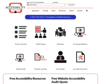 Accessibilitycanada.ca(Accessibility services canada) Screenshot