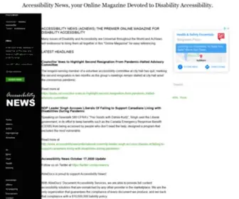 Accessibilitynews.ca(Accessibility News) Screenshot