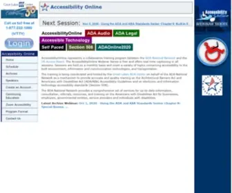 Accessibilityonline.org(Accessibility Online) Screenshot