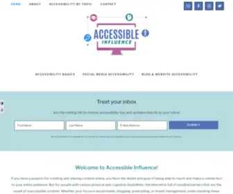 Accessibleinfluence.com(Accessible Influence) Screenshot