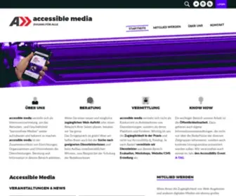 Accessiblemedia.at(Accessible Media) Screenshot