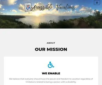 Accessiblevacations.org(Travel for ALL) Screenshot