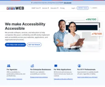 Accessibleweb.com(Web Accessibility Software & WCAG Audit & VPAT Services) Screenshot