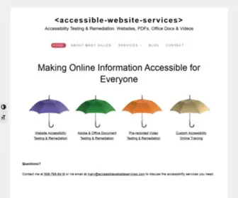 Accessiblewebsiteservices.com(Accessibility Testing & Remediation) Screenshot