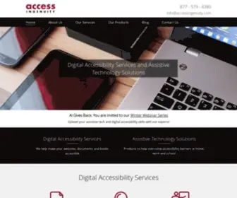 Accessingenuity.com(Digital Accessibility Services and Assistive Technology Solutions) Screenshot
