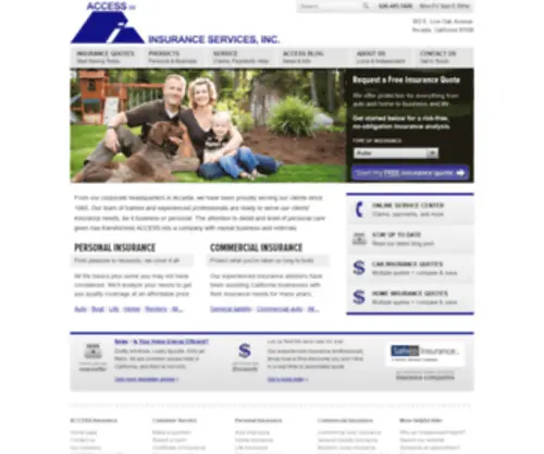 Accessinsurance.com(ACCESS Insurance Services) Screenshot