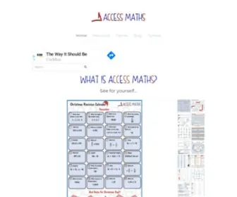 Accessmaths.co.uk(Access Maths) Screenshot