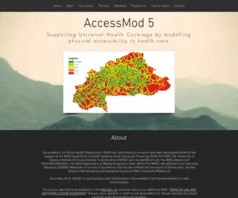 Accessmod.org(AccessMod 5) Screenshot