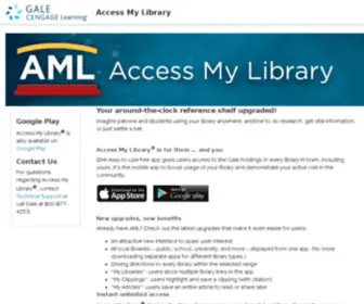 Accessmylibrary.com(News, research, and information libraries trust) Screenshot