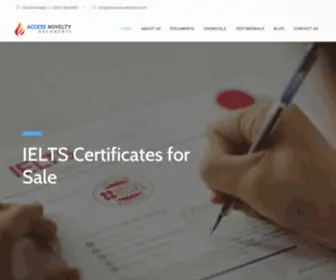 Accessnoveltydocs.com(Buy Real Fake Documents Online) Screenshot