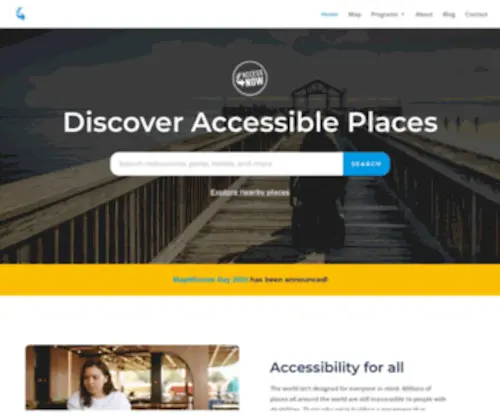 Accessnow.com(Pin-pointing accessibility worldwide) Screenshot