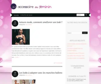 Accessoireaufeminin.com(Blog féminin) Screenshot