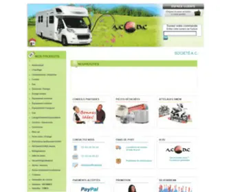 Accessoires-Camping-Car.fr(Tous les accessoires pour votre camping) Screenshot