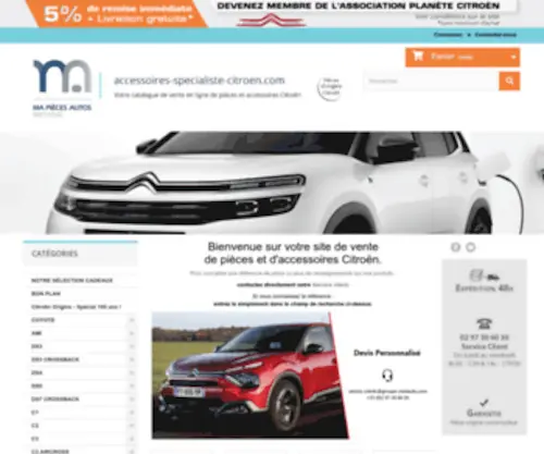 Accessoires-Citroen.com(Pièces citroen) Screenshot