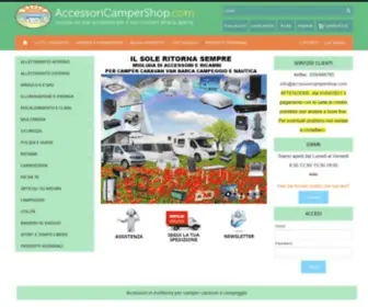 Accessoricampershop.com(Accessori camper shop) Screenshot