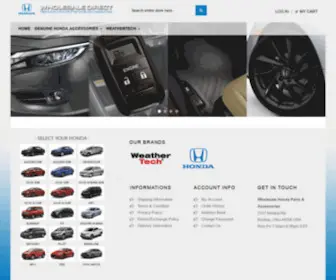 Accessories-Honda.com Screenshot