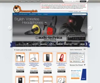 Accessoryjack.com(Buy Audio Technica Headphones) Screenshot