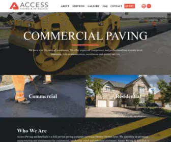 Accesspaving.ca(Access Paving & Interlock) Screenshot