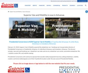 Accesspci.com(Presidential Conversions is now Superior Van and Mobility in Fayetteville) Screenshot