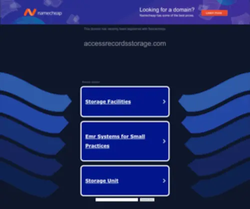 Accessrecordsstorage.com(Offsite Records Storage) Screenshot