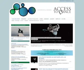 Accesstodance.de(Access to dance) Screenshot