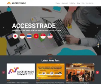 Accesstrade.global(The largest CPA affiliate network in Japan & Southeast Asia) Screenshot