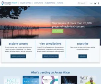 Accesswater.org(Access Water) Screenshot