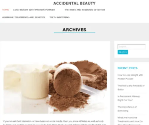 Accidentalbeauty.com(Accidental Beauty) Screenshot
