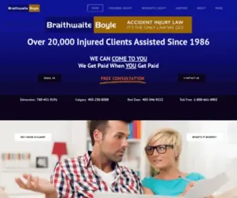 Accidentinjurylawyer.com(Braithwaite Boyle Accident Injury Lawyers) Screenshot